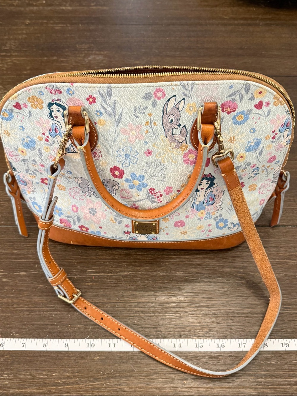 Dooney & Bourke Disney World Epcot Flower & Garden 2023 Snow White Satchel - Picture 9 of 9